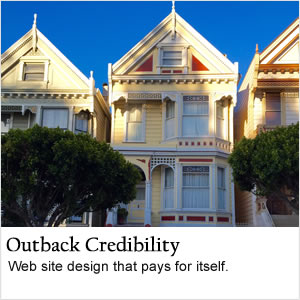 Outback Solutions web design credibility